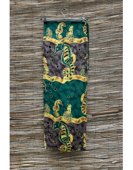 Vintage εμπριμέ wrap φούστα maxi 