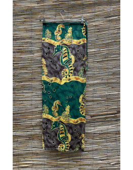 Vintage εμπριμέ wrap φούστα maxi 