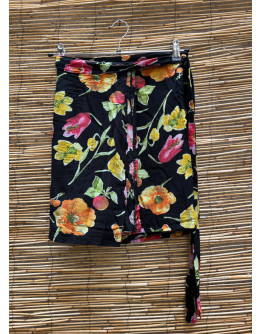 Vintage φλοράλ wrap φούστα mini 
