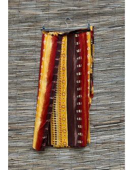 Vintage εμπριμέ wrap φούστα midi 
