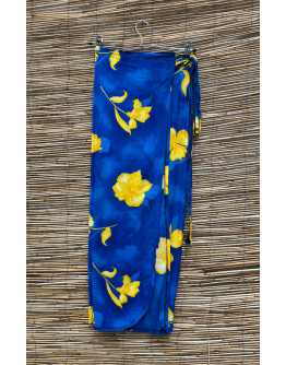 Vintage φλοράλ wrap φούστα maxi 