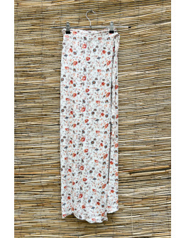Vintage φλοράλ wrap φούστα maxi M
