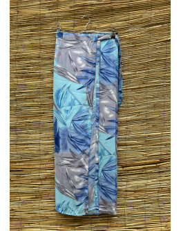 Vintage εμπριμέ wrap φούστα maxi 