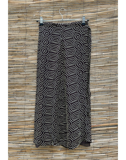 Vintage εμπριμέ wrap φούστα midi 