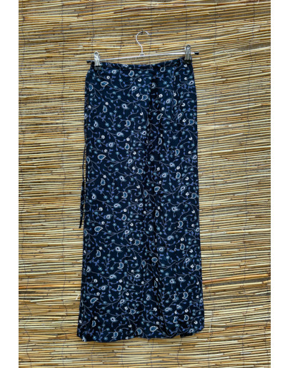 Vintage εμπριμέ  wrap φούστα maxi L