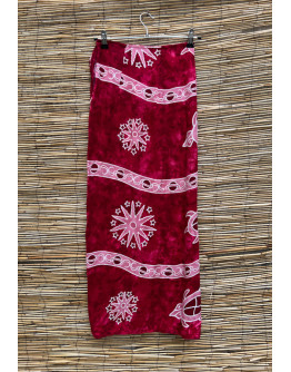 Vintage εμπριμέ wrap φούστα maxi 