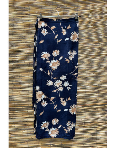 Vintage φλοράλ wrap φούστα maxi 