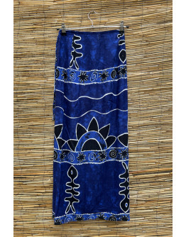 Vintage εμπριμέ wrap φούστα maxi 