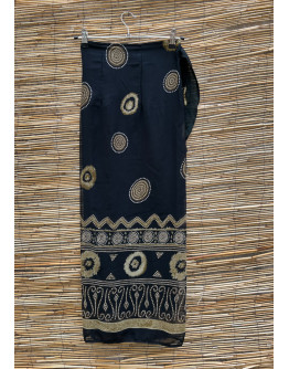 Vintage εμπριμέ wrap φούστα maxi 