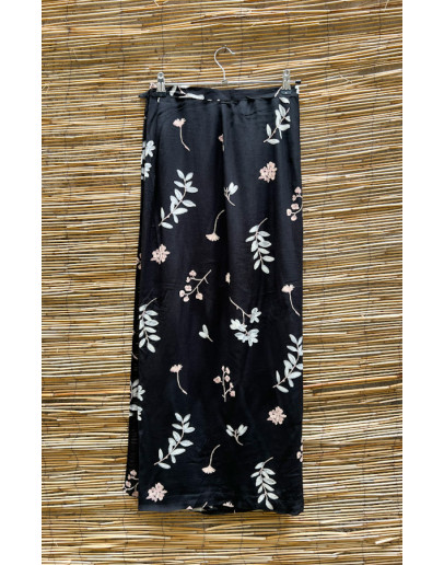 Vintage φλοράλ wrap φούστα maxi 5XL