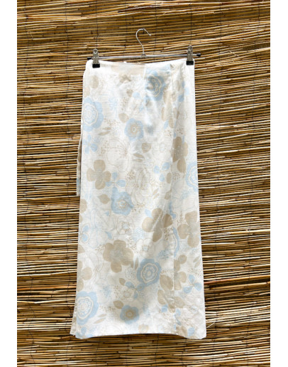Vintage φλοράλ wrap φούστα midi 
