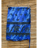 Vintage εμπριμέ wrap φούστα mini 