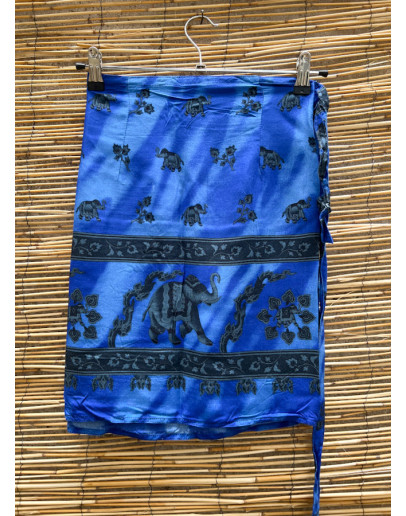 Vintage εμπριμέ wrap φούστα mini 