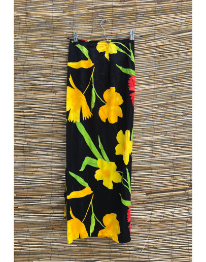 Vintage φλοράλ wrap φούστα maxi 