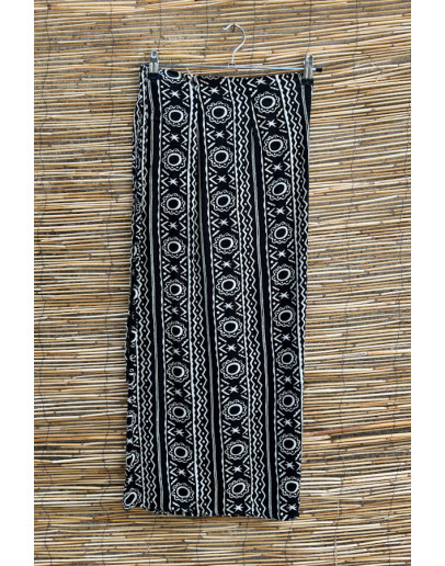 Vintage εμπριμέ wrap φούστα midi 