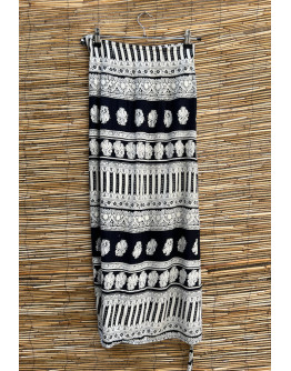 Vintage εμπριμέ wrap φούστα midi 
