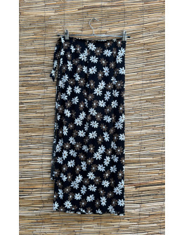 Vintage φλοράλ wrap φούστα midi 