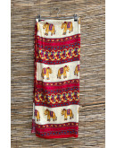 Vintage εμπριμέ wrap φούστα maxi 