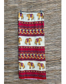 Vintage εμπριμέ wrap φούστα maxi 