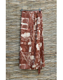 Vintage εμπριμέ wrap φούστα maxi 