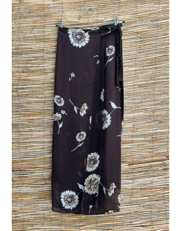 Vintage φλοράλ wrap φούστα maxi 