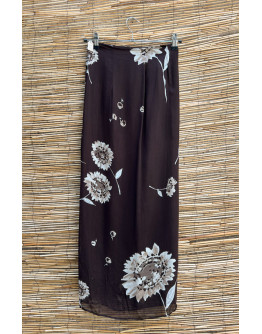 Vintage φλοράλ wrap φούστα maxi 