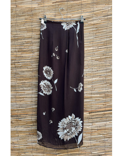 Vintage φλοράλ wrap φούστα maxi 