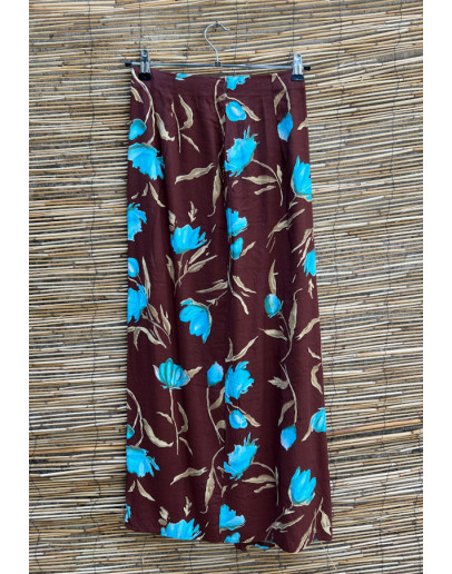 Vintage φλοράλ wrap φούστα maxi 