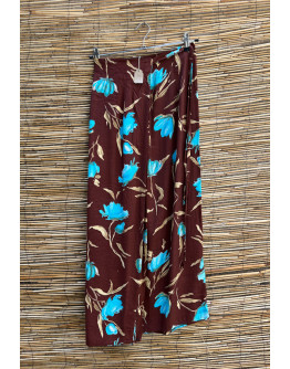 Vintage φλοράλ wrap φούστα maxi 