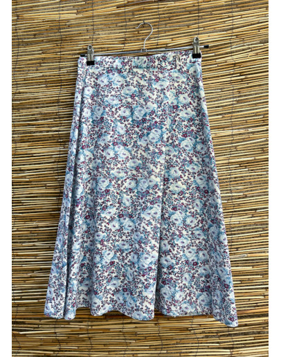 Vintage φλοράλ wrap φούστα midi 