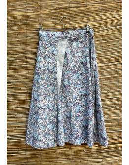 Vintage φλοράλ wrap φούστα midi 