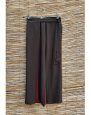 Vintage brown wrap skirt midi