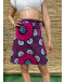 Vintage εμπριμέ wrap φούστα mini 