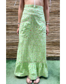 Vintage floral skirt maxi XS