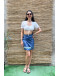 Vintage floral wrap skirt mini