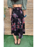 Vintage floral wrap skirt midi XS-S
