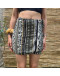Vintage printed wrap skirt mini