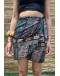 Vintage printed wrap skirt mini