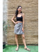 Vintage floral wrap skirt mini