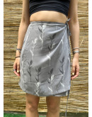 Vintage floral wrap skirt mini