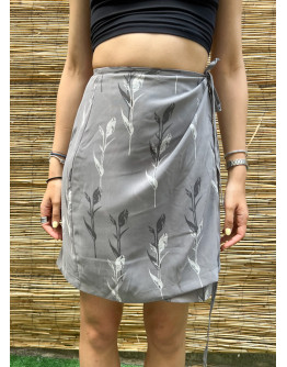 Vintage floral wrap skirt mini