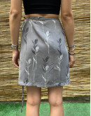 Vintage floral wrap skirt mini