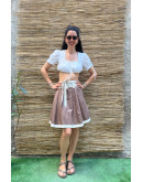 Vintage brown skirt mini L-XL
