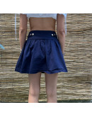 Vintage μπλέ denim φούστα mini M