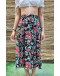 Vintage floral skirt midi S