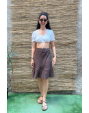 Vintage linen skirt midi S