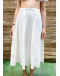 Vintage white skirt midi M