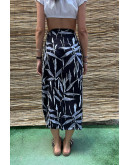 Vintage printed wrap skirt maxi Μ