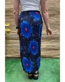 Vintage φλοράλ wrap φούστα maxi
