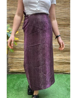 Vintage animal print wrap φούστα maxi 
